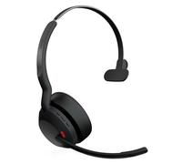 Jabra Evolve2 55 Auricular Monoaural Inalámbrico con Tecnología Jabra Air Comfort, Micrófonos con Cancelación de Ruido y ANC, Certificado para MS Teams, Negro