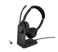 Jabra Evolve2 55 Link380a UC Stereo - Auriculares estéreo inalámbricos con USB-A in stación de carga
