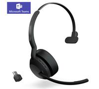 Jabra Evolve2 55 Link380c MS Mono - Auriculares mono inalámbricos con USB-C certificados para Microsoft Teams
