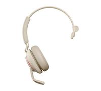 Jabra Evolve2 65 Auriculares Inalámbricos Monoaurales PC con Cancelación de Ruido - Certificados para plataformas UC - Batería de Larga Duración - Adaptador Bluetooth USB-C - Beige