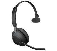 Jabra Evolve2 65 Auriculares Inalámbricos Monoaurales PC con Cancelación de Ruido - Certificados para Microsoft Teams - Batería de Larga Duración - Adaptador Bluetooth USB-C - Negro
