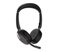 Jabra Evolve2 65 Flex, BT, USB-A, MS, ANC, carga inalámbrica, negro