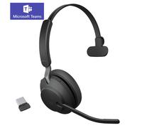 Jabra Evolve2 65, MS Mono Auriculares Diadema USB tipo A Bluetooth Negro