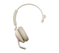Jabra Evolve2 65, MS Mono Auriculares Inalámbrico Diadema Oficina/Centro de llamadas USB tipo A Bluetooth Beige