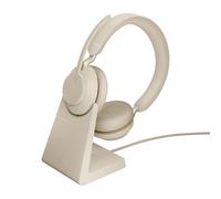 Jabra Evolve2 65, UC Stereo Auriculares Inalámbrico Diadema Oficina/Centro de llamadas USB Tipo C Bluetooth Beige