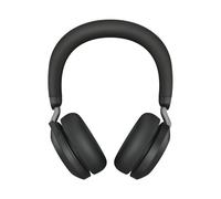 Jabra Evolve2 75 Auriculares Estéreo Inalámbricos para PC con tecnología de 8 micrófonos-Auriculares de Doble Espuma y Cancelación de Ruido Activa, Adaptador Bluetooth USB-C-Para MS Teams-Negro