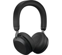 Jabra Evolve2 75 Auriculares estéreo inalámbricos para UC con soporte de escritorio, Bluetooth, USB-A, negro