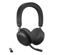Jabra Evolve2 75 Wireless PC Headset with 8-Microphone Technology - Dual Foam St