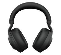 Jabra Evolve2 85 Stereo MS Auriculares Inalámbricos y Cableados con Estación de Carga y Link 380 USB-C, Negro, Certificado para Microsoft Teams