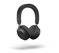 Jabra Evolve2 - Auriculares inalámbricos de 75 PC con tecnología de 8 micrófonos, Auriculares estéreo de Doble Espuma con cancelación Activa Avanzada de Ruido, Adaptador Bluetooth USB-A y