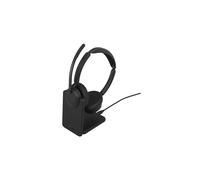 Jabra Evolve3 45 - Auriculares inalámbricos con doble puerto USB-A y cancelación activa de ruido (ANC) | Certificados para plataformas UC | Incluyen base de carga
