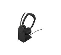 Jabra Evolve3 65 - Auriculares inalámbricos con doble puerto USB-C y cancelación activa de ruido (ANC) | Certificados para Microsoft Teams | Incluyen base de carga