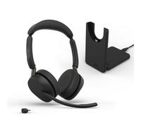 Jabra Evolve3 65 Dual-Ear: Auriculares inalámbricos Bluetooth, UC, USB-C