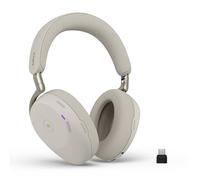 Jabra Evolve3 85 Auriculares Over-Ear Bluetooth Inalámbricos con Micrófono para Trabajo, USB-C, IA Llamadas, Cancelación Ruido Activa Adaptativa, 25h Batería, MS Teams Certificado, Gris Cálido