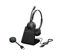 Jabra GN Jabra Engage 55 SE duo UC USB-C con base Auricular inalámbrico DECT con mayor seguridad y calidad de sonido superior para llamadas desde cualquier