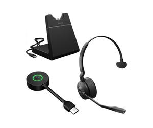 Jabra GN Jabra Engage 55 SE Mono MS USB-C con base Auricular inalámbrico DECT con mayor seguridad y calidad de sonido superior para llamadas desde cualquier