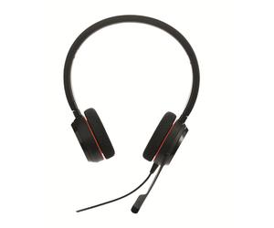 Jabra GN Jabra EVOLVE 20 UC Duo USB Edición Especial Auriculares com micrófono cancelador de ruido, conexión USB con botón "Mute" y almohadillas en simil piel