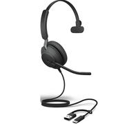 Jabra GN Jabra Evolve2 40 USB-C/A MS Mono Auricular Auriculares con cable y un solo auricular con doble conexión USB-C/A para uso intensivo en entornos