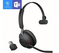 Jabra Evolve2 65 USB-C MS Auricular mono para Microsoft Teams, negro