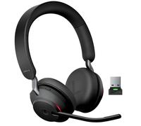 Jabra GN Jabra Evolve2 65 Stereo USB-A MS - Negro Auricular inalámbrico con conexión USB-A - ideal para oficinas abiertas y uso intensivo