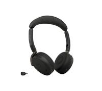 Jabra GN Jabra Evolve3 65 Flex MS Estéreo USB-C Auriculares profesionales plegables sin brazo de micrófono, con ANC adaptativo, ClearVoice AI, Bluetooth 5.3 y
