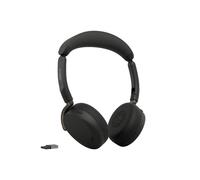 Jabra Evolve3 65 Flex - Auriculares inalámbricos ultraligeros con dos puertos USB-A y cancelación activa de ruido (ANC) | Certificados para plataformas de comunicaciones unificadas (UC) | Sin base de 