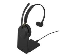 Jabra Evolve3 65 - Auriculares inalámbricos mono USB-A con cancelación activa de ruido (ANC) | Certificados para Microsoft Teams | Incluyen base de carga