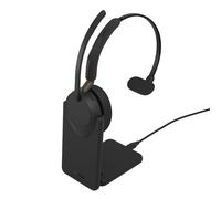 Jabra GN Jabra Evolve3 65 UC Mono USB-A con Base Auricular Bluetooth mono UC con ANC adaptativo, ClearVoice y base de carga, ideal para llamadas claras