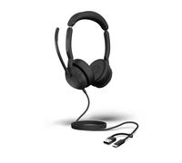 Jabra Jabra Evolve2 50 MS Duo USB-C/A Auricular profesional Teams con ANC, micro preciso y USB C/A