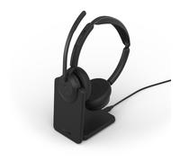 Jabra Jabra Evolve3 45 Duo USB-A MS con Base de Carga Convierte tu puesto Teams en un espacio sin distracciones: auricular Duo con base, ANC y ClearVoice™