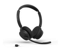 Jabra Jabra Evolve3 45 Duo USB-C MS Auricular Inalámbrico Auricular Duo certificado para Microsoft Teams, con ANC y 3 micrófonos ClearVoice™ para