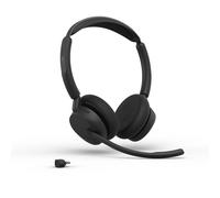Jabra Jabra Evolve3 45 Duo USB-C UC Auricular Inalámbrico Auricular profesional inalámbrico Duo con USB-C, certificación UC, ANC y 3 micrófonos ClearVoice™