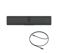 Jabra PanaCast U30 - Barra de video BYOD USB todo en uno, cámara de videoconferencia de gran angular de 120°, sistema de altavoces de 6 micrófonos, marco automático de IA, configuración USB-C simple