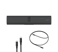 Jabra PanaCast U30 Barra de Vídeo USB Todo en Uno para Salas de Reuniones | Cámara gran angular de 120°, 6 micrófonos, 1 altavoz, encuadre automático con IA, conexión USB-C Plug-and-Play
