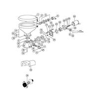 Jabsco 44107-1000, Discharge Port, Plastic 37010 RACORD SALIDA-44107, Multicolor