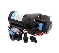 Jabsco P601J-215S-3A, ParMax HD6-12V 6GPM 40PSI Bomba de suministro de agua dulce resistente, color negro