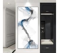 JACBON Lienzo decorativo con líneas de tinta abstractas modernas para sala de estar, póster de pared, impresión en lienzo, 40 x 80 cm (16 x 31 pulgadas), marco interior.