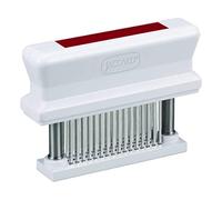 Jaccard 200348R, ablandador de carne duradero de 48 cuchillas con aguja afilada de acero inoxidable, utensilio de cocina para ablandar pollo, carne de res, cerdo, ternera, barbacoa, rojo