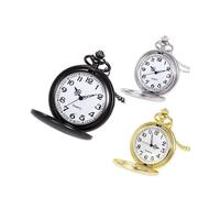 Jacenvly 2024 New Watches for Women Clearance Crown Unisex Fashion Chain Necklace Pocket Watch Gifts for Her Black