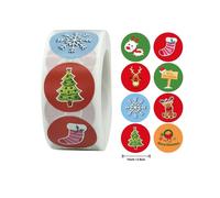 Jacenvly Christmas Tree Decorations Clearance Pack Sticker Christmas Holiday Gift Decorating Gift 1 Roll 500 Posts Christmas Bathroom Decor