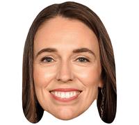 Jacinda Ardern (Smile) Big Head. Máscara más grande que la vida.