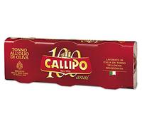 Jacinto Callipo Callipo de atún con aceite de oliva, caja - 4 paquetes de 3 piezas de 80 g [12 piezas, 960 g]
