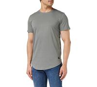 Jack and Jones - Camiseta con Dobladillo Curvado para Hombre, Talla Grande, Gris, XXL