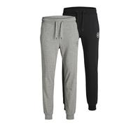 Jack and Jones Intelligence Gordon Shark - Pantalones de chándal (2 Unidades), Negro/Pack:lgm, S
