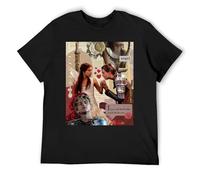 Jack and Rose Titanic - Camiseta de algodón ajustada para hombre, manga corta, básica, con textura suave para capas y un aspecto casual elegante, Negro, XXL