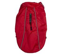 JACK AND VANILLA, Abrigo Elegante para Perro pequeño, Resistente y cómodo, Ideal para Aventuras al Aire Libre, Lavable a máquina, Seguridad Reforzada, Talla S, Rojo 30 cm, Modelo Expedition