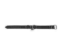 Jack and Vanilla AirTAG - Collar para Perro de Piel Gruesa - Rastreador GPS Integrado - Sólido, Duradero, fácil de Mantener, Tacto Suave, Aspecto Moderno, Color Negro, tamaño 40 mm x 55 cm