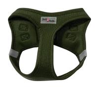 JACK AND VANILLA, Arnés de Malla cómodo para Perros, Ajuste Personalizado, diseño ergonómico, Clips prácticos, Seguridad Reforzada, tamaño 27-30 cm, Color Verde-XXXS, Modelo de expedición