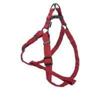 JACK AND VANILLA, Arnés ergonómico de Nailon Rojo para Perro, Ajustable de 53 a 82 cm, con Bandas Reflectantes para Seguridad, Talla L, Color Rojo, Modelo Comfort