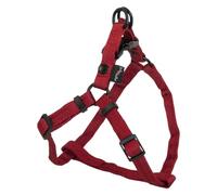 JACK AND VANILLA, Arnés ergonómico de Nailon Rojo para Perro, Ajustable, Ligero y Duradero, con Bandas Reflectantes para Seguridad, Talla XS 12 x 27 - 38 cm, Modelo Comfort